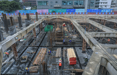 宝安区人民医院二期项目喜传捷报，主体楼栋地下室顺利封顶